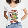 Please Be Patient I'm From The 1900s Vintage Men Women Premium Tri-Blend Women's Jersey Short Sleeve Deep V-Neck Tshirt
