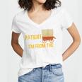 Please Be Patient With Me I'm From The 1900s Vintage Oregon Premium Women's Jersey Short Sleeve Deep V-Neck Tshirt Please Be Patient With Me I'm From The 1900s Vintage Oregon Premium Women's Jersey Short Sleeve Deep V-Neck Tshirt