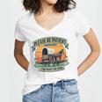 Please Be Patient With Me I'm From The 1900s Women Men Premium Women's Jersey Short Sleeve Deep V-Neck Tshirt