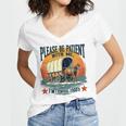 Please Be Patient With Me I'm From The 1900s Women Men Women's Jersey Short Sleeve Deep V-Neck Tshirt