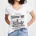 Please Show Me Patience I'm From The 1900s Vintage Horse Premium Women's Jersey Short Sleeve Deep V-Neck Tshirt Please Show Me Patience I'm From The 1900s Vintage Horse Premium Women's Jersey Short Sleeve Deep V-Neck Tshirt