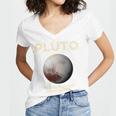 Pluto Never Forget 1930-2006 Planet Space Science Nostalgia Premium Tri-Blend Women's Jersey Short Sleeve Deep V-Neck Tshirt Pluto Never Forget 1930-2006 Planet Space Science Nostalgia Premium Tri-Blend Women's Jersey Short Sleeve Deep V-Neck Tshirt