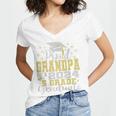 Proud Grandpa Of 5th Grade Graduate 2024 Family Graduation Women's Jersey Short Sleeve Deep V-Neck Tshirt