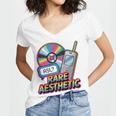 Rare Aesthetic Retro Nostalgia Y2K Vibes Women's Jersey Short Sleeve Deep V-Neck Tshirt Rare Aesthetic Retro Nostalgia Y2K Vibes Women's Jersey Short Sleeve Deep V-Neck Tshirt