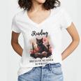 Reading Because Murder Is Wrong Books And Cats Book Lovers Women's Jersey Short Sleeve Deep V-Neck Tshirt