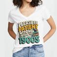 Saying Please Be Patient With Me I'm From The 1900s Premium Tri-Blend Women's Jersey Short Sleeve Deep V-Neck Tshirt Saying Please Be Patient With Me I'm From The 1900s Premium Tri-Blend Women's Jersey Short Sleeve Deep V-Neck Tshirt