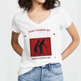SENIOR CITIZENS DAY Don't Forget My DISCOUNT Graduation Day Women's Jersey Short Sleeve Deep V-Neck Tshirt