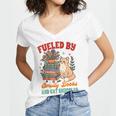 Smut Reader Cat Lover Fueled By Smutty Books & Cat Snuggles For Men Women Women's Jersey Short Sleeve Deep V-Neck Tshirt Smut Reader Cat Lover Fueled By Smutty Books & Cat Snuggles For Men Women Women's Jersey Short Sleeve Deep V-Neck Tshirt
