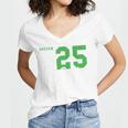 Soccer Senior Night Soccer Senior 2025 Graduation 44 Women's Jersey Short Sleeve Deep V-Neck Tshirt