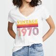Vintage 1970 Retro Style 70's Born Nostalgia Vibes Birthday Premium Tri-Blend Women's Jersey Short Sleeve Deep V-Neck Tshirt Vintage 1970 Retro Style 70's Born Nostalgia Vibes Birthday Premium Tri-Blend Women's Jersey Short Sleeve Deep V-Neck Tshirt
