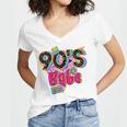 Vintage 90's Babe Party Back To 90s Cassette Nostalgia Premium Tri-Blend Women's Jersey Short Sleeve Deep V-Neck Tshirt Vintage 90's Babe Party Back To 90s Cassette Nostalgia Premium Tri-Blend Women's Jersey Short Sleeve Deep V-Neck Tshirt
