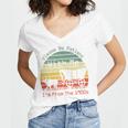 Vintage Sunset Please Be Patient With Me I'm From The 1900s Premium Women's Jersey Short Sleeve Deep V-Neck Tshirt Vintage Sunset Please Be Patient With Me I'm From The 1900s Premium Women's Jersey Short Sleeve Deep V-Neck Tshirt