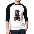 Anatomy Rottweiler Dog Owner Rottie Dad Mom Pet Lover Men Baseball Raglan Shirt