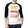 Anime Fathers Day Japanese Manga Otaku Kawaii Anime Dad Men Baseball Raglan Shirt