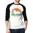 Ask Me About My Weiner Dachshund Dad Men Baseball Raglan Shirt