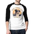 Aussie DAD Australian Shepherd Men Baseball Raglan Shirt