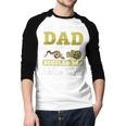 Ball Python Dad With Bigger Balls Snake Ball Python Men Baseball Raglan Shirt