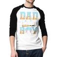 Baseball Ice Cream Drip Dad Of The Birthday Boy Baseball Men Baseball Raglan Shirt