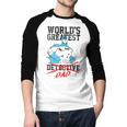 Batman Greatest Dad Men Baseball Raglan Shirt