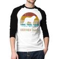 Berner Dad For Men Bernese Mountain Dog Vintage Dad Men Baseball Raglan Shirt
