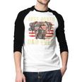 Best Boxer Dad Ever USA Flag American Dog Animal Lover Men Baseball Raglan Shirt