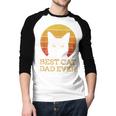 Best Cat Dad Ever Vintage Cat Daddy Fathers Day Men Baseball Raglan Shirt
