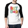 Best Dad Since 2009 Fathers Day Retro Vintage Men Baseball Raglan Shirt