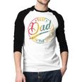 Best Dad In The World Father's Day Vintage Dad Men Baseball Raglan Shirt