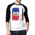 Best Haitian Dad Ever Haiti Daddy Father's Day Men Baseball Raglan Shirt