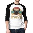 Best Pug Dad Ever Pug Dog For Men And Boys Men Baseball Raglan Shirt