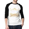 Birthday Dad Party Make Way It's My Daddy's Birthday Men Baseball Raglan Shirt