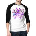 Birthday Girl Dad Of The Birthday Girl Spider Birthday Party Men Baseball Raglan Shirt