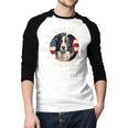 Border Collie Dog Owner For Men Border Collie Dad Men Baseball Raglan Shirt