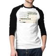 You Can't Scare Me I Have 4 Daughters & Wife Fathers Day Dad Men Baseball Raglan Shirt