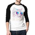 Cat Daddy Shirt Cat Sunglasses Cool Cat Dad Men Father Men Baseball Raglan Shirt