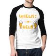 Cheer Dad Cheerleader I Thought She Said Beer Competition Men Baseball Raglan Shirt