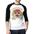 Chicken-Shirt Rooster Daddy Vintage Farmer Dad Father Men Baseball Raglan Shirt
