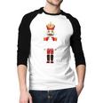 Cool Dad Nutcracker Christmas Family Matching Pajama Men Baseball Raglan Shirt