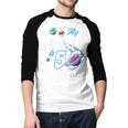 My Dad Is 50 Years Daddy Father 50th Years Birthday Men Baseball Raglan Shirt