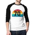 My Dad Is 70 And Still Cool 70th Retro Birthday Dad Daddy Men Baseball Raglan Shirt My Dad Is 70 And Still Cool 70th Retro Birthday Dad Daddy Men Baseball Raglan Shirt