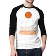 Dad Of The Baller Birthday Boy Basketball Themed Party Men Baseball Raglan Shirt