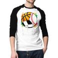 Dad Of Ballers Baseball Soccer Basketball Dad Men Baseball Raglan Shirt