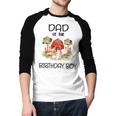 Dad Of The Birthday For Boy Barnyard Farm Animals Party Men Baseball Raglan Shirt Dad Of The Birthday For Boy Barnyard Farm Animals Party Men Baseball Raglan Shirt