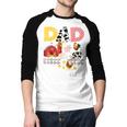 Dad Birthday Boy Farm Animal Farming Farmer Family B-Day Men Baseball Raglan Shirt