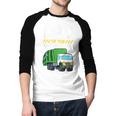 Dad Of The Birthday Boy Garbage Truck Birthday Party Men Baseball Raglan Shirt Dad Of The Birthday Boy Garbage Truck Birthday Party Men Baseball Raglan Shirt