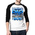 Dad Of The Birthday Boy Matching Family Father Men Baseball Raglan Shirt