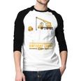 Dad Birthday Crew Construction Men Baseball Raglan Shirt