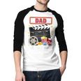 Dad Birthday Crew Movie Night Theme Matching Party Men Baseball Raglan Shirt
