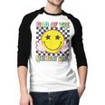 Dad Of The Birthday Girl Retro Family Matching Party Bday Men Baseball Raglan Shirt