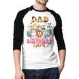 Dad Of The Birthday Girl Zoo Theme Animal Party Safari Cool Men Baseball Raglan Shirt